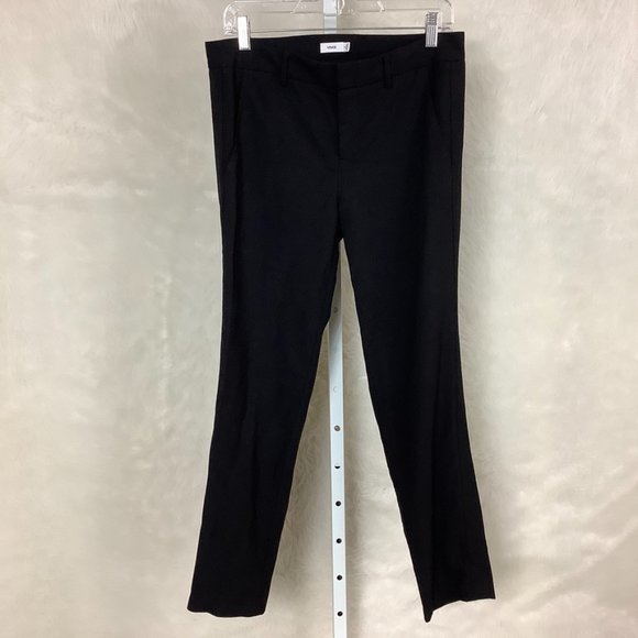 Vince Black Wool Blend Side Strapping Pants 8 - Picture 1 of 7